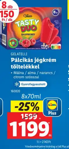 Lidl Gelatelli Pálcikás jégkrém töltelékkel ajánlat