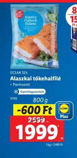 Lidl Ocean Sea Alaszkai tőkehalfilé ajánlat