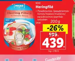 Lidl Nixe Herringfilé ajánlat