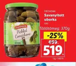 Lidl Freshona Savanyított uborka ajánlat