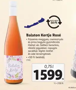 Lidl Balaton Kertje Rosé ajánlat