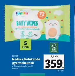 Lidl Lupilu Nedves törlőkendő gyermekeknek ajánlat