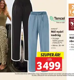 Lidl Esmera Női nyári nadrág ajánlat