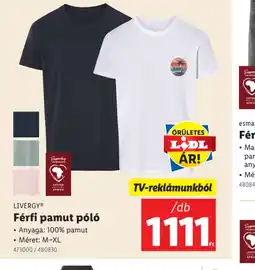 Lidl Livergy Férfi pamut pl ajánlat
