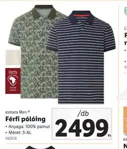 Lidl Férfi pling ajánlat