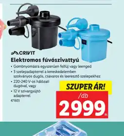 Lidl Crivit Elektromos fúvszivattyú ajánlat