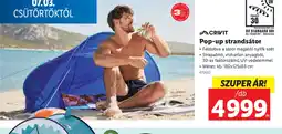 Lidl Crivit Pop-up strandsátor ajánlat