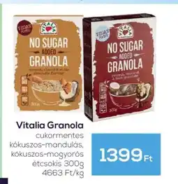 GRoby Vitalia Granola cukormentes ajánlat