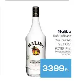 GRoby Malibu likōr kókusz ízesítéssel ajánlat