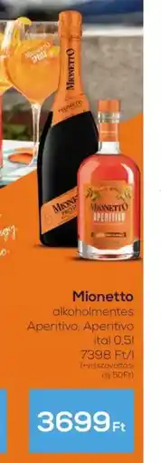 GRoby Mionetto alkoholmentes Aperitivo, Aperitivo ajánlat