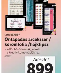 Lidl Clen Beauty Öntapads arcékszer / körömflia / hajklipsz ajánlat