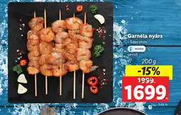 Lidl Garnéla nyárs ajánlat