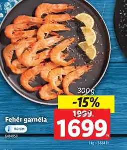 Lidl Fehér garnéla ajánlat