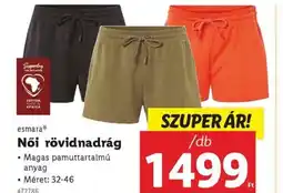 Lidl esmaraⓇ Női rövidnadrág ajánlat