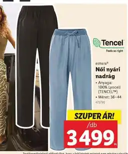 Lidl esmaraⓇ Női nyári nadrág ajánlat