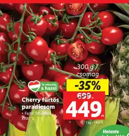 Lidl Cherry fürtös paradicsom ajánlat