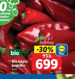 Lidl Bio Kápia Paprika ajánlat