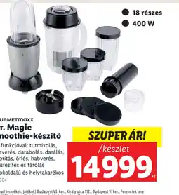 Lidl Gurmetmaxx Mr. Magic Smoothie-készítő ajánlat