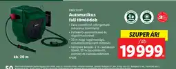 Lidl Parkside Automatikus fali tömlődob ajánlat