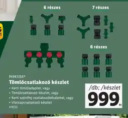 Lidl Parkside Tömlőcsatlakoz készlet ajánlat