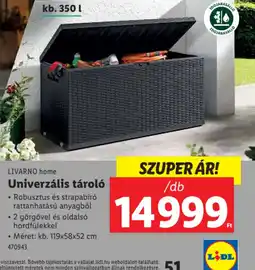 Lidl Livarno home Univerzális tárol ajánlat