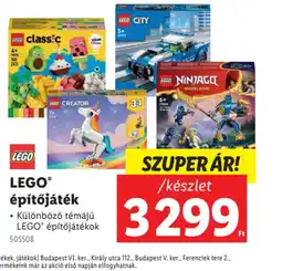 Lidl Lego építőjáték ajánlat