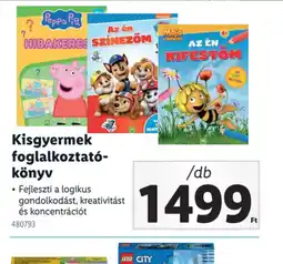 Lidl Kisgyermek foglalkoztatkönyv ajánlat