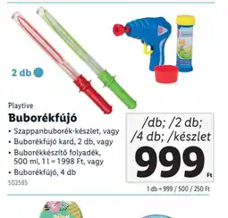 Lidl Playtive Buborékfúj ajánlat