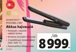 Lidl Silvercrest® Personal care Akkus hajvasaló ajánlat