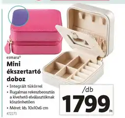 Lidl esmaraⓇ Mini ékszertartó doboz ajánlat