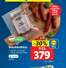 Lidl Pikok Pure Snackkolbász ajánlat
