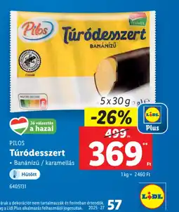 Lidl Pilos Túrdesszert ajánlat