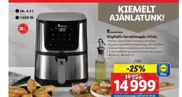 Lidl Masterpro Digitális forrólevegős fritőz ajánlat