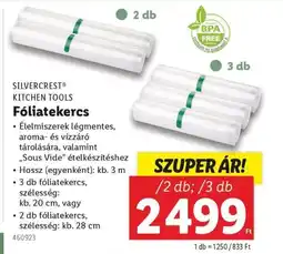 Lidl Silvercrest® Kitchen tools Fóliatekercs ajánlat