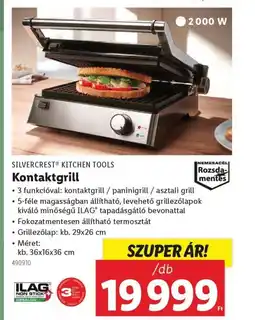 Lidl Silvercrest Kitchen tools kontaktgrill ajánlat