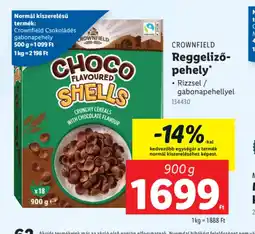Lidl Crownfield Reggeliző-pehely ajánlat