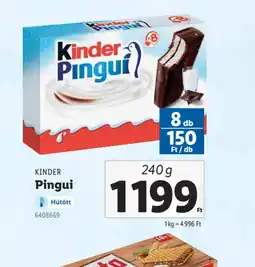 Lidl Kinder Pingui ajánlat