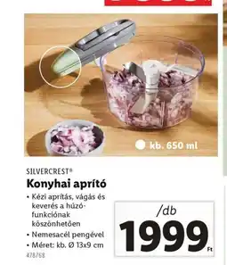 Lidl SILVERCREST® Konyhai aprító ajánlat