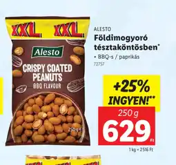 Lidl Alesto Földimogyor tésztaköntösben ajánlat