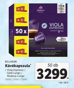 Lidl Bellarom Kávékapszula ajánlat