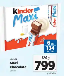 Lidl Kinder Maxi Chocolate ajánlat