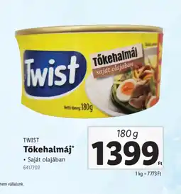 Lidl Twist Tőkehalmáj ajánlat