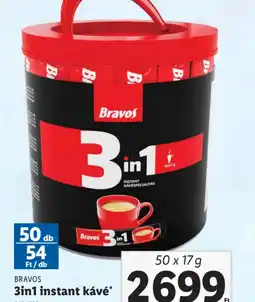 Lidl Bravos 3in1 instant kávé ajánlat