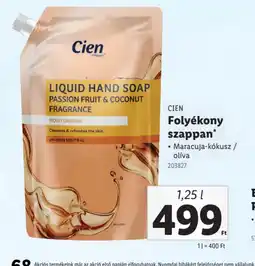 Lidl Cien Folyékony szappan ajánlat