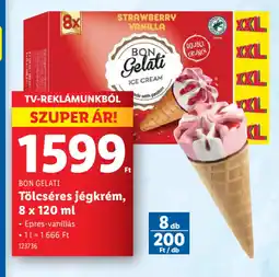 Lidl Bon Gelati Tölcséres Jégkrém ajánlat