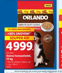 Lidl Orlando Száraz kutyaeledel ajánlat