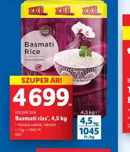 Lidl Golden Sun Basmati rizs ajánlat