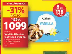 Lidl Gelatelli Vaníliás tölcséres jégkrém ajánlat