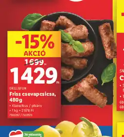 Lidl Friss Csevapcicsa ajánlat