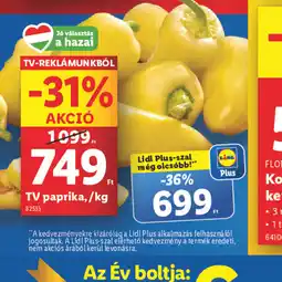Lidl TV paprika ajánlat